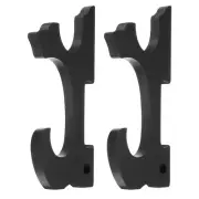 2pcs Light Saber Wall Mount, Wood Sword Display Stand Sword Rack Black