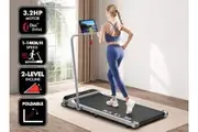 BLACK LORD Treadmill Electric Walking Pad Home Office Incline Foldable Silver
