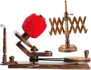 Jumbo Wooden Yarn Winder and Swift – Large Capacity Handcrafted Yarn Ball Winder for Crocheting and Knitting | Heavy Duty Wool Winder