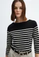 Striped Boat-Neck T-Shirt
