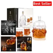 Creative Lead-Free 750ml Whiskey Decanter & Two 150ml Glasses Gift Set