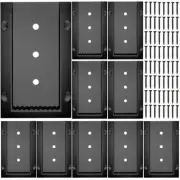 10 Pcs Deck Railing Brackets Connectors for 2x4 Railing Wood Post with Screws