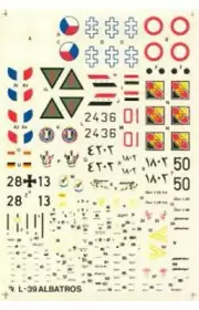 Hi-Decal Line 1/72 decals for L-39 Albatros #72-019