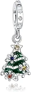 [Rimgoris] 925 Sterling Silver Charms for Women Bracelets Necklace Green Christmas Tree Women Easter Bunny & Egg Easter Egg Four Leaf Clover Friendship Wife Christmas Snowman Grinch