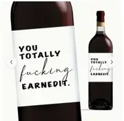 [Namly Design] Bottle Sticker - You Totally Earned It