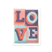 Nostalgic-Art Small Sign LOVE