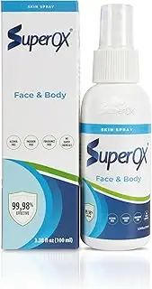 Superox Skin Spray - Minor Cuts, Scars, Tattoo & Piercing Aftercare - Natural & Non-Irritating - (3.4 oz)