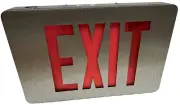 Cooper Lighting Sure-Lites CX71 Emergency Exit Sign LED Red Die Cast Aluminum