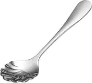 Tablespoons Interesting Shell Shape Spoon, Stainless Steel Spoon, Long Handle Coffee Spoon Sugar Spoon Stirring Spoon, Set of 6 (Silver) Serving Spoon