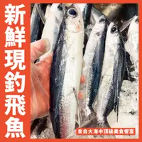 在飛比找蝦皮購物優惠-【鮮煮義美食街】基隆港新鮮現釣飛魚