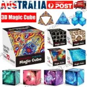 3D Magic Cube Shashibo Shape Shifting Box Anti Stress Hand Flip Puzzle Toy Gifts