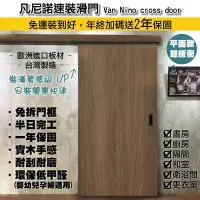 在飛比找Yahoo!奇摩拍賣優惠-免運含安裝⭐「凡尼諾速裝滑門」 房間門改滑門推拉門橫拉門衛浴