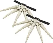 [Generic] Long Fingers, Adjustable Halloween Gloves Claws Cosplay | Halloween Devil Claws, Wearable Skull Fingers, Scary Skeleton Bone Claw Hand for All Finger