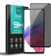 [ZUSLAB] Screen Protector for Galaxy A53 5G Privacy Screen Protector, Tempered Glass Case Film Friendly 9H Hardness Anti Spy for Samsung