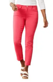 $128 Tommy Bahama Boracay Beach High Waist Ankle Jeans, Paradise Pink, Size 4