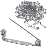 200pc Brooch Pin Brooch Back Buckle Safety Pin for Name Badge Sewing Jewelry DIY