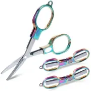 Folding Scissors, 3Pcs Stainless Steel Small Scissors Pocket Portable Foldable T