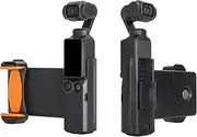 DGBAY Expansion Mount Holder Filter Storage Case,Expansion Tripod Extension Rod Backpack Clip,Compatible with DJI Osmo Pocket 3 Camera Accessories (Orange +Black)
