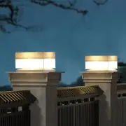 Solar Post Cap Lights,50 Lumem Brightness,2 Modes Warm White/Bright White Out...