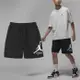 Nike 短褲 Jordan Essentials Shorts 男款 黑 白 毛圈布 抽繩 棉褲 褲子 FN6420-010