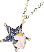 [WRITWAA] Necklace Plushies Charm Unicorn Jewellery Bunnies Bunny Bracelets Friendship Bracelet Kit Jewelry Doll Loom Jewelry Alloy Blue