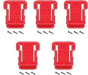 weqcter 5Packs Battery Holder for Milwaukee Battery Mount Dock Holder Fit for M18 48-11-1850 18V
