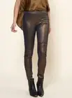 MES DEMOISELLES Leather Leggings / Paris Pants Esther Bronze Size 36 US 4 / S