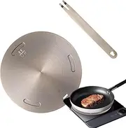 Induction Plate Adapter, Cooktop Heat Diffuser, Induction Hob Converter Plate for Coffee Makers, Electric Stove, Perfect Use for for Electric GasGlass Stove With Detachable Handle