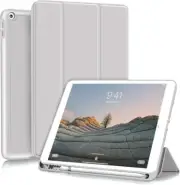iPad (2018/2017 Model, 6th/5th Generation) Case, Built-in with Pencil Holder