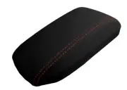 Console Lid Pull Over Cover Leather for Toyota Corolla 2014-2019 Red Stitch