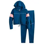 Tek Gear Big Girl's Moondance (Teal/Pink) Tricot Jacket & Pants Set - XL (14/16)