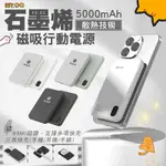 MR.OC 三用快充石墨烯磁吸無線行動電源 5000MAH