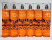 6 Bath & Body Works AGAVE PAPAYA SUNSET Fine Fragrance Mist Spray