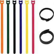 12 Inch 60 Pcs Adjustable Cable Ties Set for Cable Management - Reusable Hook