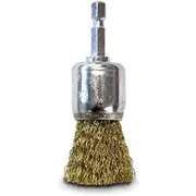 JOSCO BRUMBY 25mm 1/4inch -Hex Crimped Wire Cup Brush