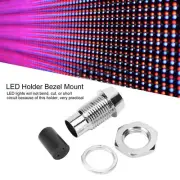 20Pcs LED Holder Bezel Mount Brass LightEmitting Diode Concave Metal Base 5mm F5