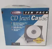 Belkin 10 Pack Jewel Cases Storage for CD’s DVD’s New and Sealed
