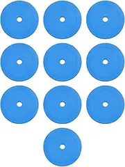 kowaku 10 Pieces Round Flat Cones, Durable Non Slip Floor Discs Flexible Training Spot Markers for Trainers Coaches Sports Training Soccer Boxing