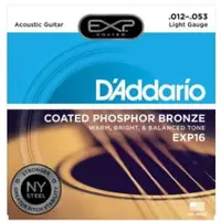 在飛比找蝦皮購物優惠-Dʼaddario EXP16頂級磷青銅包覆民謠弦(12-5