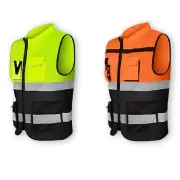 Sanitation Patrol High Visibility Reflective Vest Washable Workwear Vest