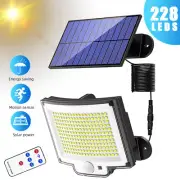 228 LED Solar Motion Sensor Light Outdoor IP65 Wall Security Garden Flood Lamp