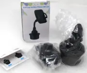 Car Cup Holder Phone Mount, Adjustable Gooseneck Cup Holder Cradle Car Mount 360