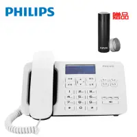 在飛比找momo購物網優惠-【Philips 飛利浦】時尚設計超大螢幕有線電話-白 CO