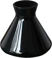 IMIKEYA Nordic Aromatherapy Diffuser Bottle Horn Design Decorative Glass Holder for Essential Oils Dried Flowers Compact Home Office Decor