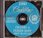 1980 Cadillac Shop Manual and Body Repair CD Deville Eldorado Seville Fleetwood (for: Cadillac)