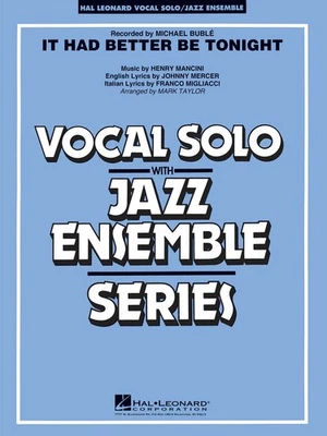 It Had Better Be Tonight Michael Buble for Vocal Solo Jazz Ensemble Sheet Music