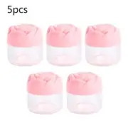 5Pcs Plastic Jars with Lid Empty Sample Containers Refillable Storage Pot