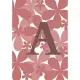 A: Monogram Initial A Notebook for Girls and Women, Pink Floral 7x10 100 pages