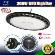 200W HIGH LOW BAY LED WORK LIGHT WAREHOUSE FACTORY GROW FLOOD DOWN LAMP CELLING