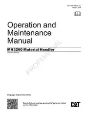 Caterpillar MH3260 Material Handler Operators Maintenance Manual